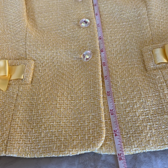 ESCADA 3 piece tweed jacket skirt & silk top 🥂 - Picture 13 of 16